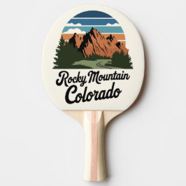 Retro Rocky Mountain nationalpark Pingisracket