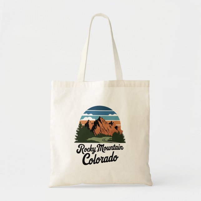 Retro Rocky Mountain nationalpark Tygkasse (Framsidan)