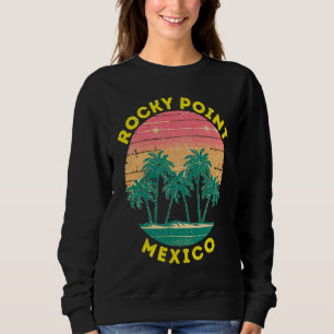 Retro Rocky Point Semester Souvenir Palmträd T Shirt