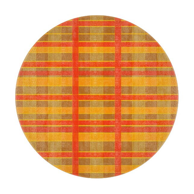 Retro röd orange rutig randig mönster (Framsidan)