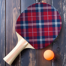 Retro Röd Rutig Pingisracket