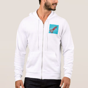 Retro röd rymdfarkost i galaktiskt rymden t shirt