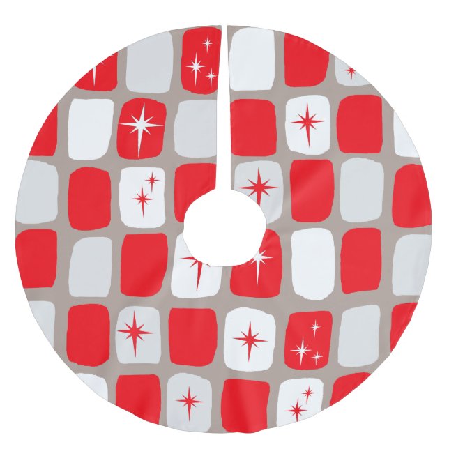 Retro röd Starburts julgrankjol (Framsidan)