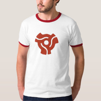 Retro röd T-tröja för 45 Spindle Tee Shirt