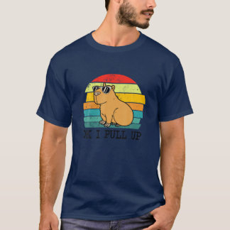 Retro Rodent Funny Capybara Dont Be Worry Be Capy T Shirt