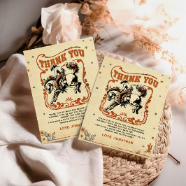 Retro Rodeo Western Cowboy Birthday Tack Kort