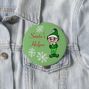 Retro Rolig Holiday Jul Tomte Knappspänne Knapp
