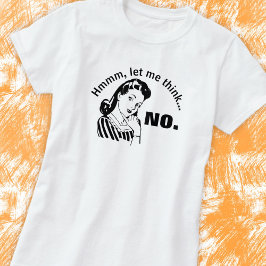Retro Rolig Inte Basic T-Shirt