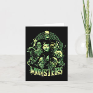 Retro rolig Monster Mash Frankenstein skräck film Kort