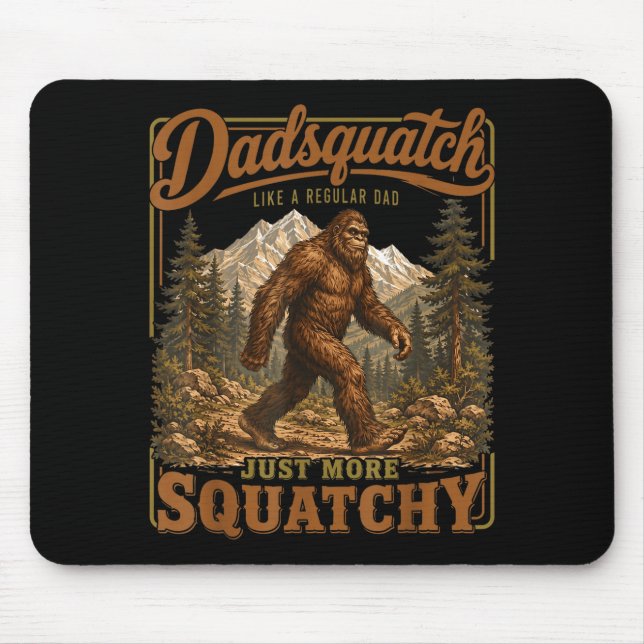 Retro rolig pappasquatch sasquatch pappa fars dag  musmatta (Framsidan)
