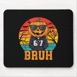 Retro Roligt 67 Halloween Meme Bruh Cool Pumpa Han Musmatta