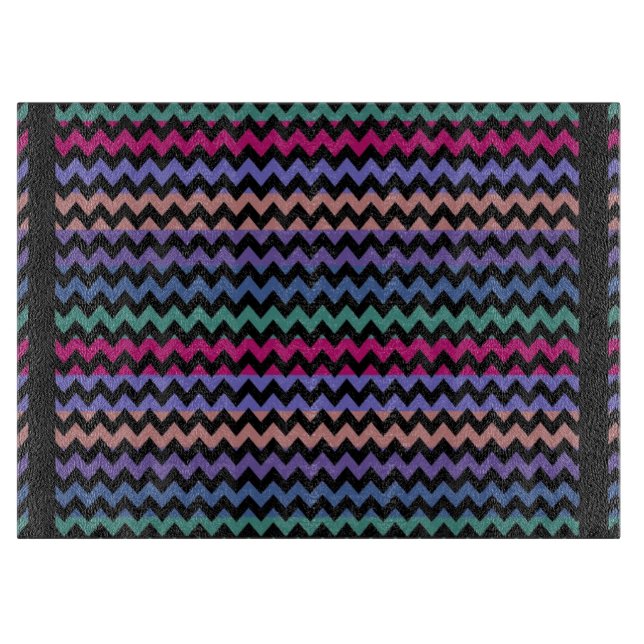 Retro Roligt Colorful Chevron Mönster 7 (Framsidan)