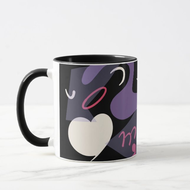 Retro-roligt, färgat mugg-tekaffe mugg (Vänster)