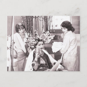 Retro Roligt Hair Salon Helg Vykort