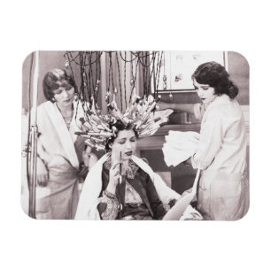 Retro Roligt Hair Salon Magnet