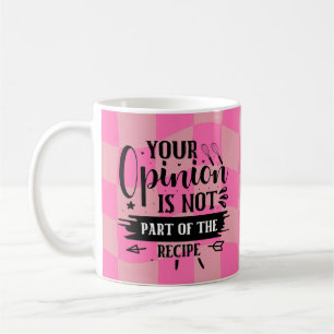 Retro Roligt Kokspråk Rosa Kaffemugg