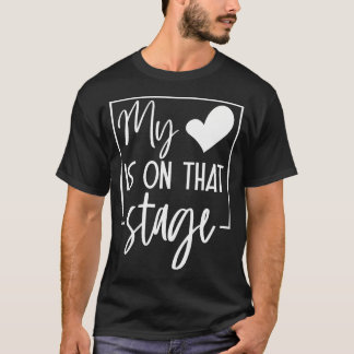 Retro Roligt Mitt Hjärta Är På Den Scenen Dans Bal T Shirt