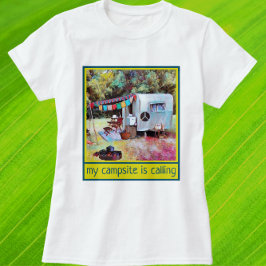 Retro-Roligt och Vintage Vibe Camper-släpfordon T Shirt
