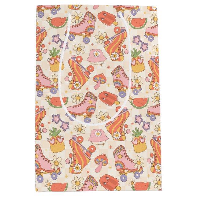 Retro Roligt Sommar Rullskridsko Skoj (Framsidan)