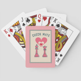 Retro roligt Valentine Gifts Checkmate Casinokort