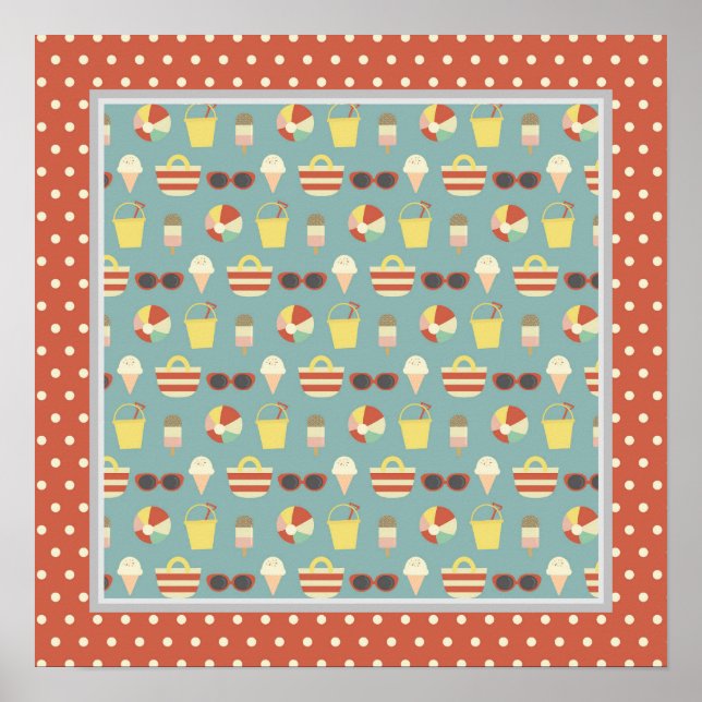 Retro-Roligten i Sol-segmentet Poster (Framsidan)