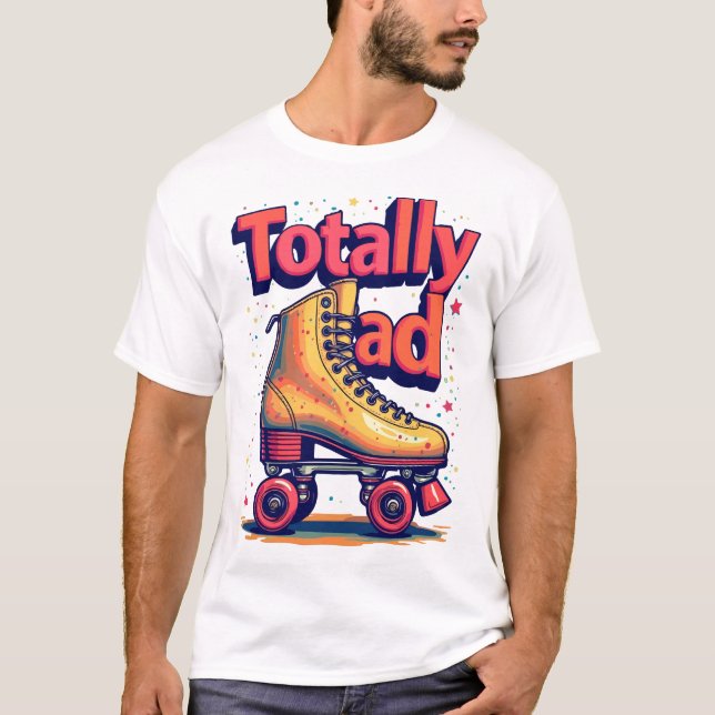 Retro Roller Skate Graphic Tee (Framsida)