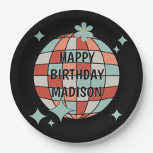 Retro Roller Skating Birthday Pappersservett