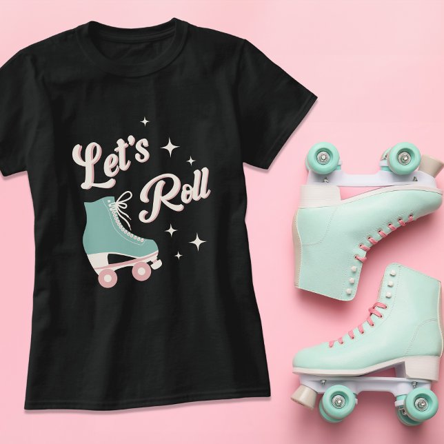 Retro Roller Skating Födelsedagsfest T Shirt (Skapare uppladdad)