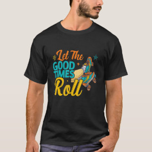Retro Rollerskates 80's Derby Roller Skating for T Shirt