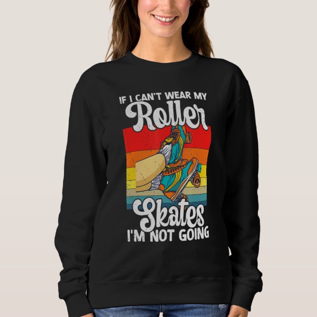 Retro Rollerskates 80's Derby Roller Skating for T T Shirt (Framsida)