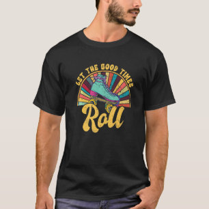 Retro Rollerskates 80's Derby Roller Skating for T T Shirt