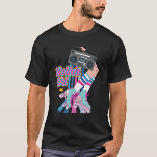 Retro Rollerskates Funny 80'S Roller Disco Skating T Shirt