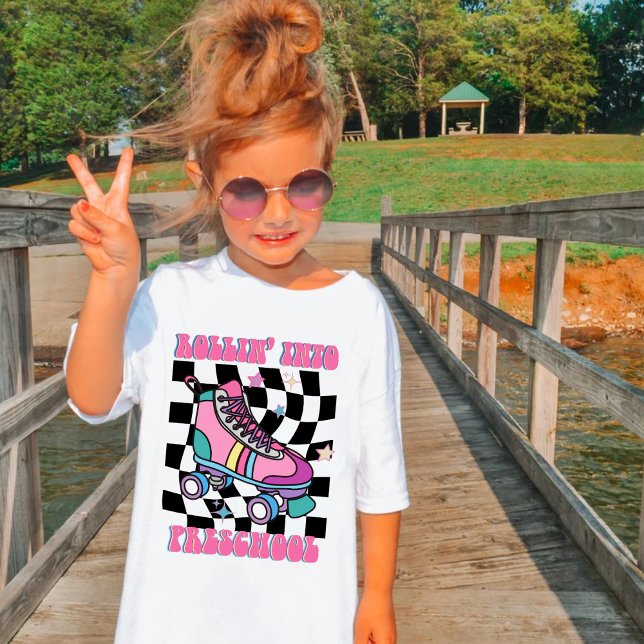 Retro Rollin' i Preschool T Shirt (Skapare uppladdad)