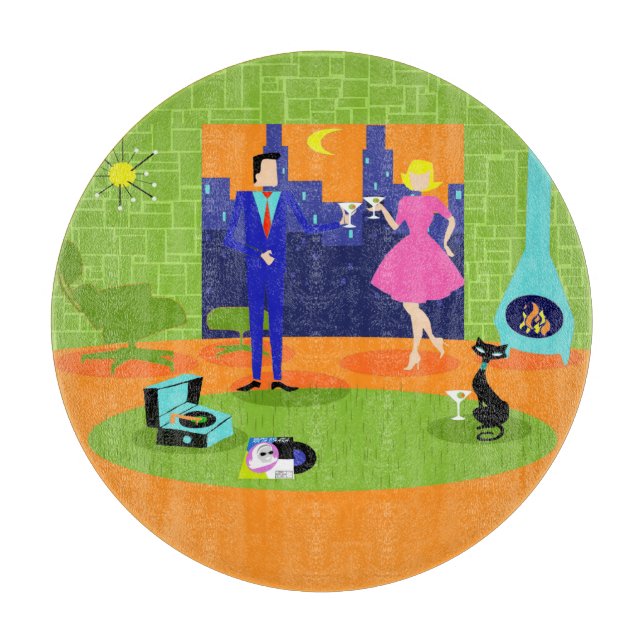 Retro Romantic Evening, ett par skärningspåsar (Framsidan)