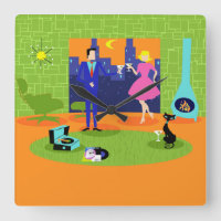 Retro Romantic Evenple Wall Clock