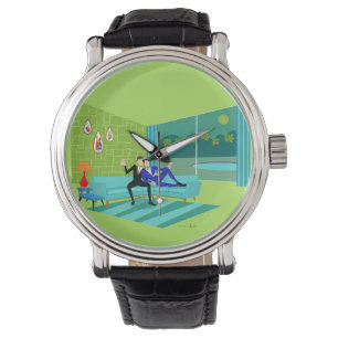 Retro Romantic Gay Couple Watch Armbandsur