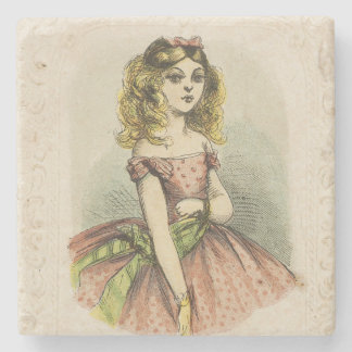 Retro Romantic Valentine's Day Card, 19th century Stenunderlägg
