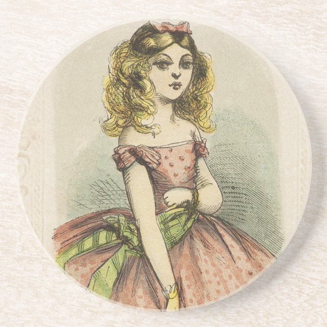 Retro Romantic Valentine's Day Card, 19th century Underlägg (Framsidan)