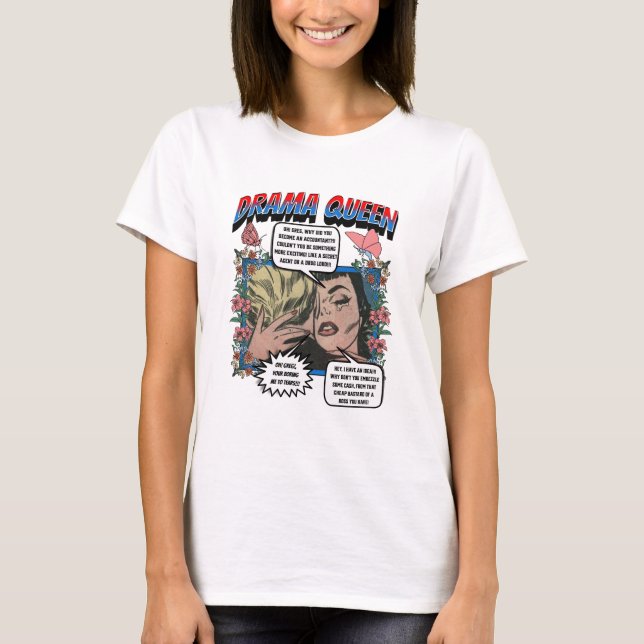 Retro Romantik - Drama Queen - T-Shirt (Framsida)