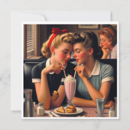 Retro Romantik Julkort