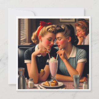 Retro Romantik Julkort
