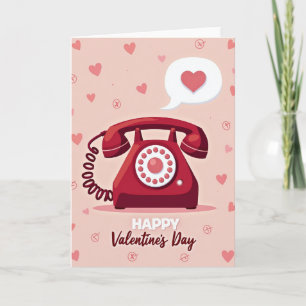 Retro Romantik Kärlekstelefonkort Kort