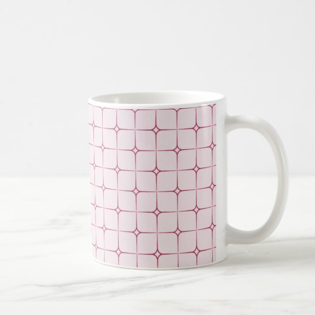 Retro Romantik Mugg, Rosa Kaffemugg (Höger)