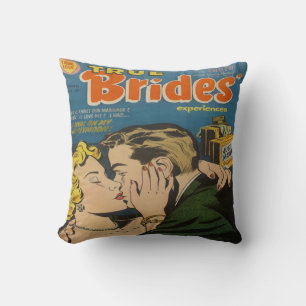 Retro Romantik Tecknad Bok Decorative Dekorativ ku Kudde