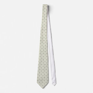 Retro Romantik Tie, Black and Ivory Slips