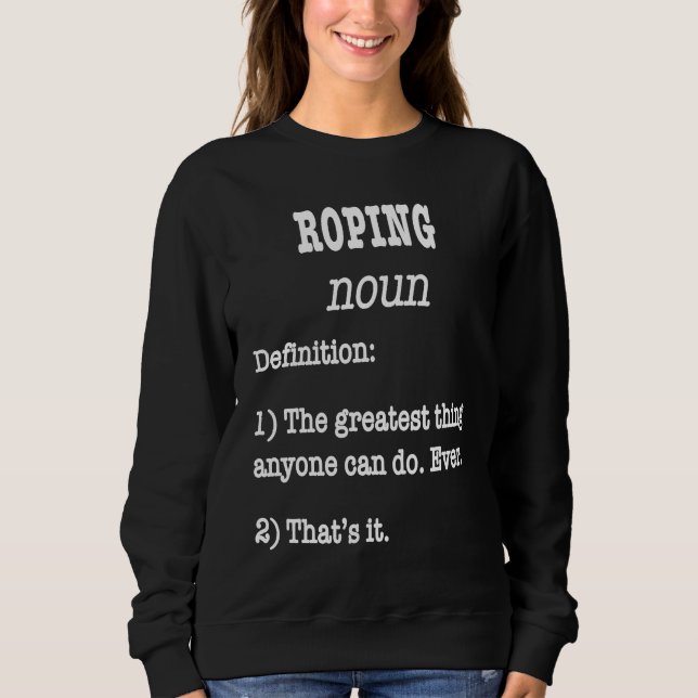 Retro Roping  Fake Definition For Horse Riders T Shirt (Framsida)