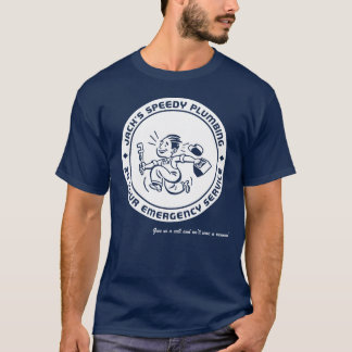 Retro rörmokerimörkT-tröja T-shirt
