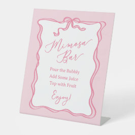 Retro Rosa Bow Hon Gifter sig Mimosa Pub