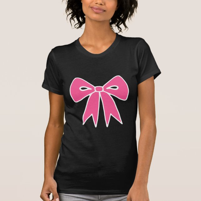 Retro rosa bowskjorta t shirt (Framsida)