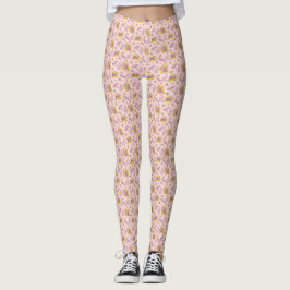 Retro Rosa Daisy Reader Vibes Leggings
